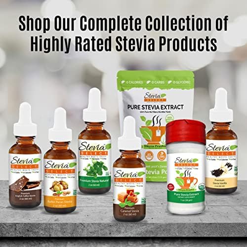 Stevia Select Raspberry Flavored Liquid Stevia – Zero Calorie Coffee, Tea, Drink & Baking Sweetener, All-Natural, No Erythritol, Keto-Friendly Sugar Alternative, 300 Servings – 2 Oz (1 Pack)