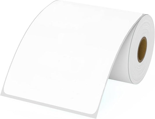 9527 Product 4" x 6" Thermal Labels for Zebra Rollo Direct Thermal Printers, 1 Roll 250 Labels Blank Direct Thermal Shipping Label