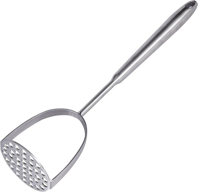 IMEEA Potato Masher SUS304 Stainless Steel Potato Masher with Long Handle for Avocado, Mashed Potatoes, Beans, Vegetables, 13.8-Inch