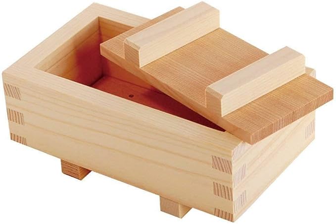 JapanBargain 3131, Wooden Rectangular Oshizushi Sushi Press Mold Maker Rice Mold, 7x4 inch, 2 Pack