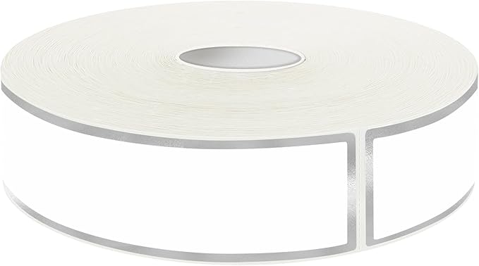 500 Silvery Border Removable Freezer Labels Water Oil Resistant with Perforation Line for Food Containers Jars Pantry Organization (Ink Quick-Dry，1” x 3”)