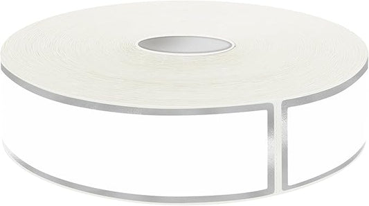 500 Silvery Border Removable Freezer Labels Water Oil Resistant with Perforation Line for Food Containers Jars Pantry Organization (Ink Quick-Dry，1” x 3”)