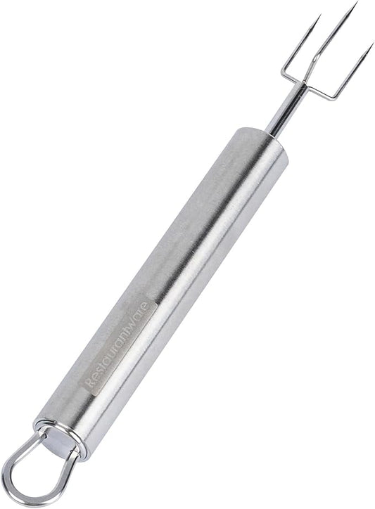 Restaurantware-German Standard 6.1 Inch Granny Forks, 6 Prong Potato Forks - Ergonomic Handle, Dishwashable, Stainless Steel Carving Fork, Heavy-Duty, For Kitchen Roast