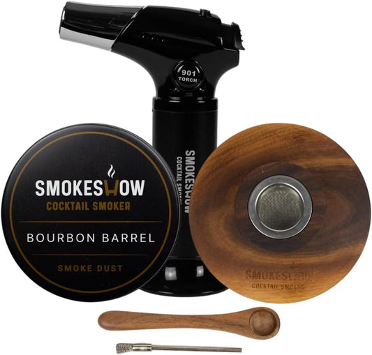 Bundle with Kitchen Torch, One Flavor of Wood Chips Bourbon Barrel (No Butane Included)