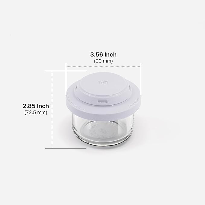 Comotomo 'Smart Vent' Food Container, Gray, Set of 3