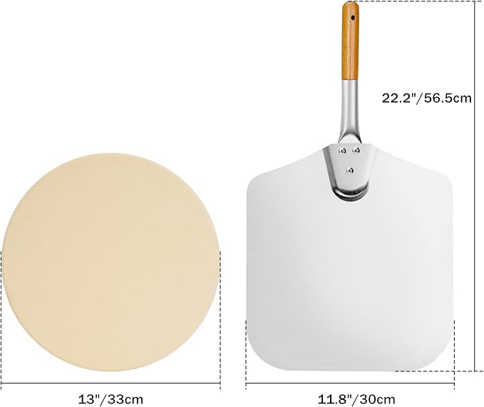 only fire Stainless Steel Multi-Purpose Rotisserie and Pizza Combo Kit for Weber 18" and Other Similar Kettle Grills - Include Pizza Peel and Pizza Stone