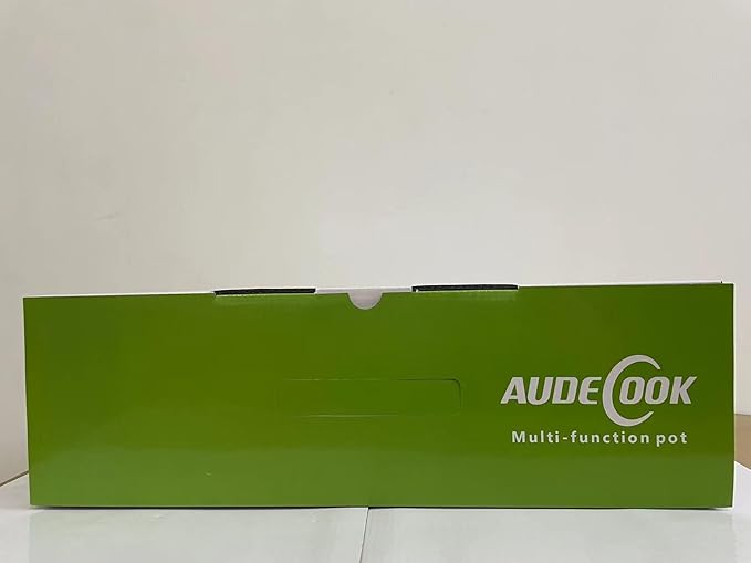 Audecook Hot Pot Electric, 1.7L Mini Electric Skillet Portable Nonstick Sauté Pan with Power Adjustment, Rapid Noodles Cooker Travel Multicooker for Steak/Soup/Egg/Oatmeal/Noodles