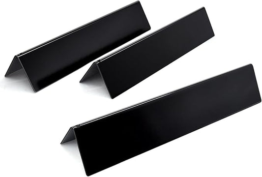 15.3" 7635 Porcelain-Enameled Flavorizer Bars for Spirit 200 Series Gas Grills, Spirit E210, S210, E220, S220 with Front Control Knobs, Set of 3 Heat Plates Flavorizer Bars Replacement for Weber 7635