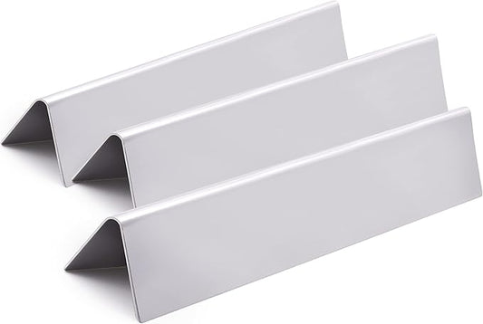 Set of 3-Pack 15.3" 7635 Flavorizer Bars for Weber Spirit 200 Series, Spirit E210 S210, E220, S220 with Front Control Knobs, Stainless Steel Heat Plates Flavor Bar for Weber Spirit E210