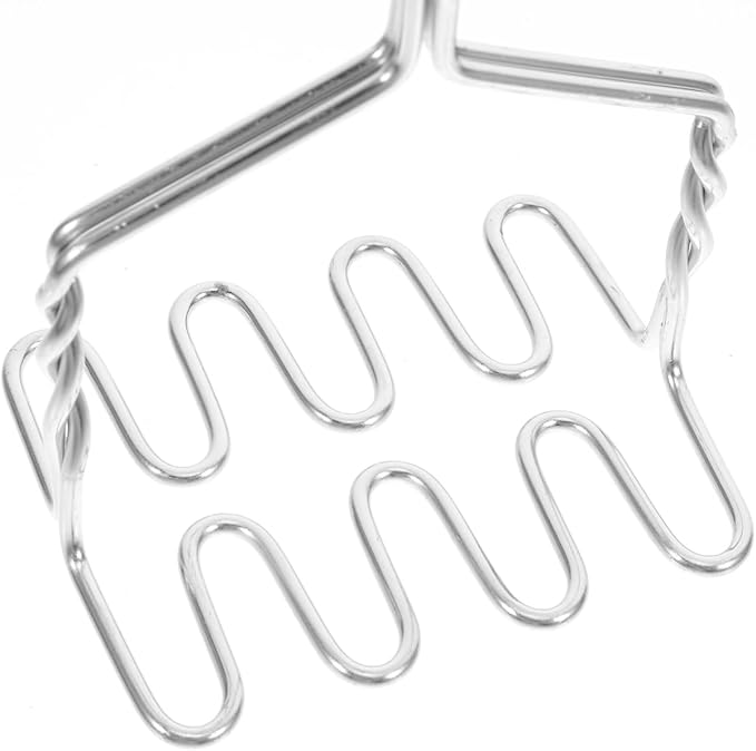 Hemoton Stainless Steel Potato Masher with Non-Slip Handle, Versatile Kitchen Tool for Mashing Potatoes, Vegetables, and Fruits, Dishwasher Safe, 14.56 Inch