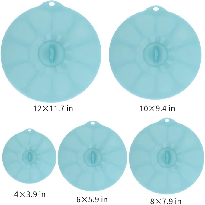 Silicone Lids for Food Storage - Silicone Bowl Covers Pot Lids BPA Free Suction Lids Silicone Microwave Cover Pot Covers for Cups Bowls Pots Pans Oven Fridge