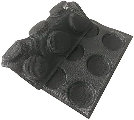 Bluedrop Silicone Hamburger Bread Forms Round Shape Bread Tray Silicone Perforated Silicone Bakery Molds Crusty Bread Bakeware
