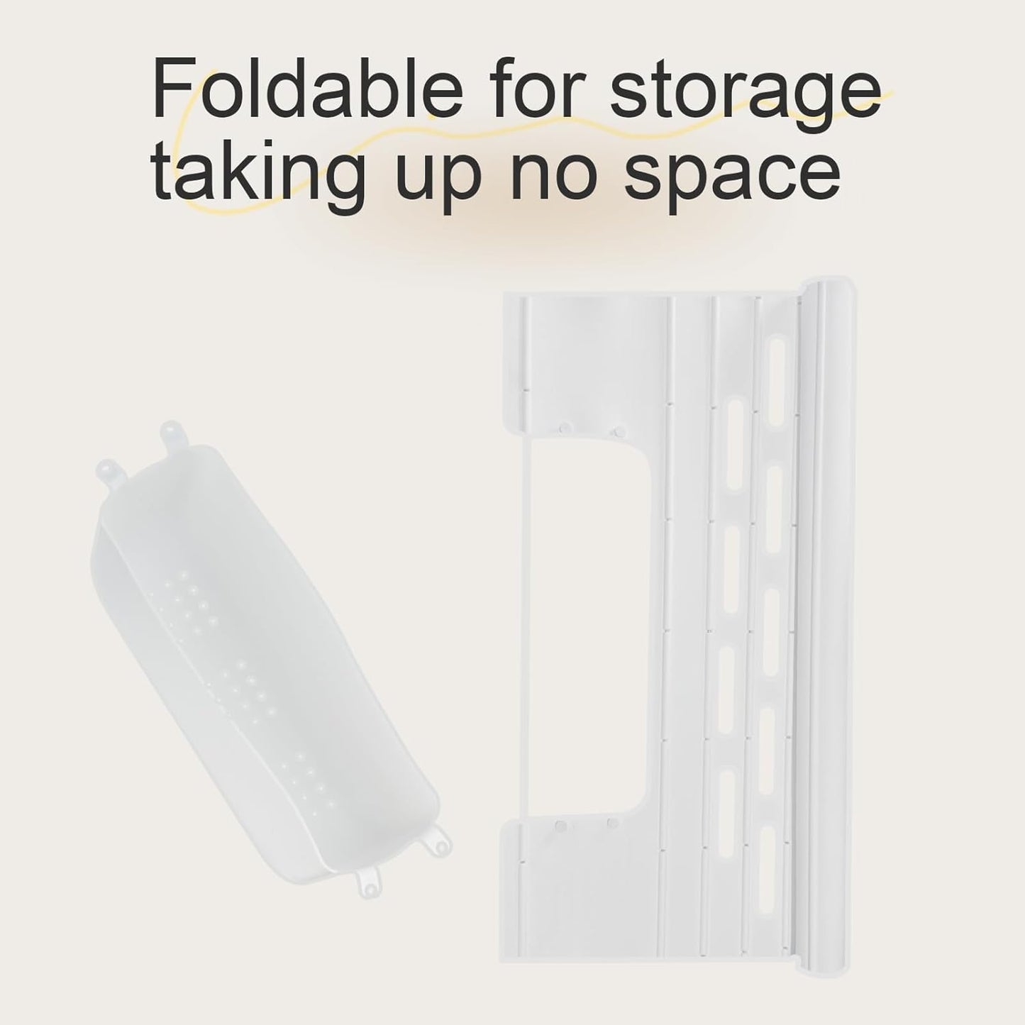 White Foldable Sink Cover, Silicone Makeup Mat for Sink with Draining Rack – Multipurpose Bathroom Sink Cover for Travel, Storage, and Countertop Protection