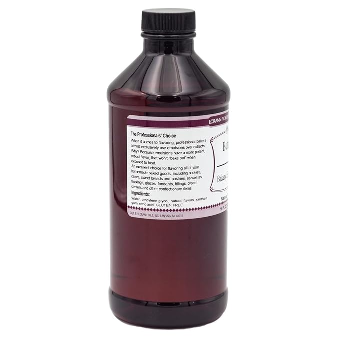 Lorann Oils Butter Bakery Emulsion: True Butter Flavor, Ideal for Enhancing Rich Dairy Notes in Baked Goods, Gluten-Free, Keto-Friendly, Butter Flavoring Essential for Your Kitchen