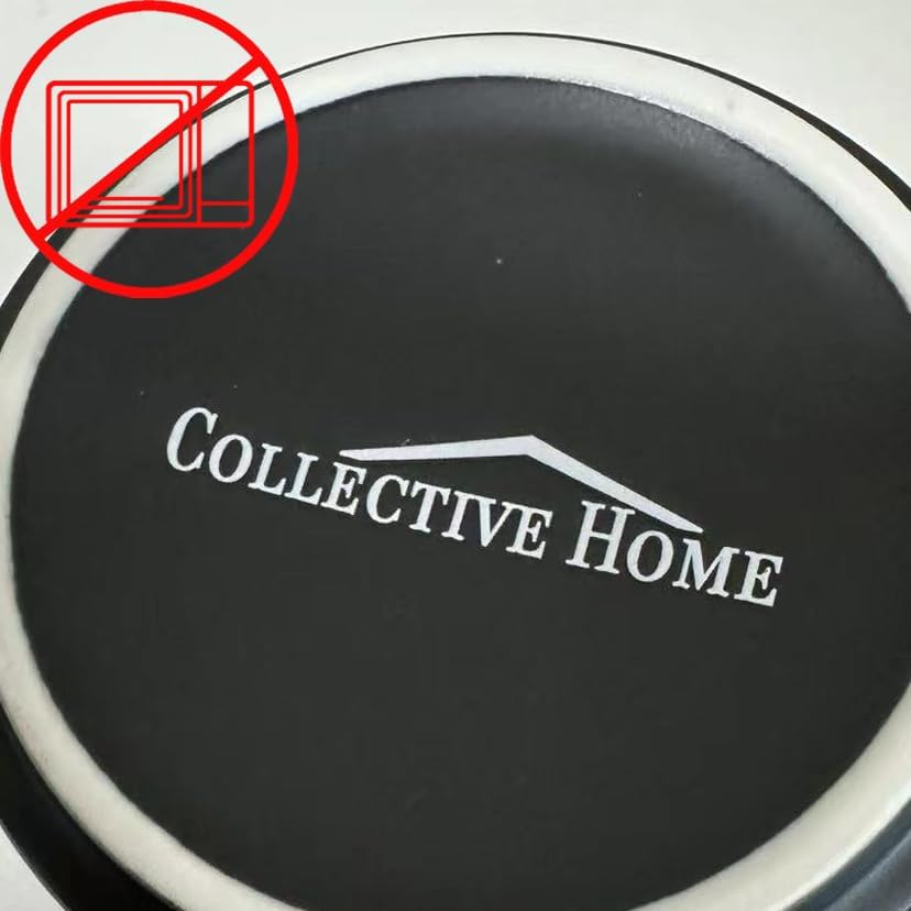 COLLECTIVE HOME - Black Monogram Ceramic Mugs, 15 oz Golden Initial Coffee Cups, Elegant Alphabet Tea Mugs, Personalized Halloween Mug with Gift Box, Perfect for Office and Home Décor (m)