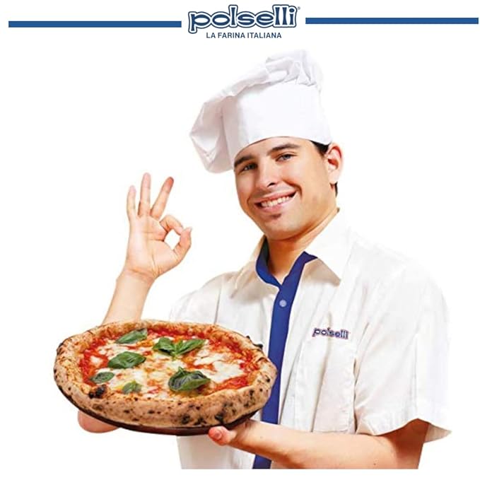 POLSELLI Classica, Type 00 Double Zero Flour, All Natural for Pizza, Bread, Pasta, and Baking, 1 kg (2.2 lbs)