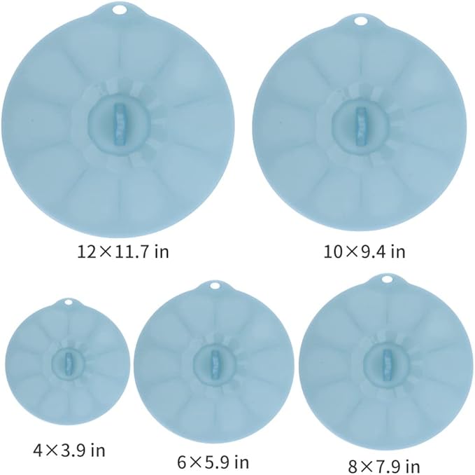 Silicone Bowl Covers - Silicone Covers for Food Storage Lids for Pots and Pans BPA Free Bowl Lids Universal Lid for Pots and Pans Microwave Food Cover for Cooking