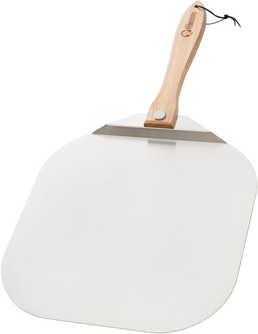 Chef Pomodoro Pizza Peel 16 inch, Pizza Spatula with Foldabe Wood Handle for Easy Storage, Pizza Accessory for Homemade Pizza