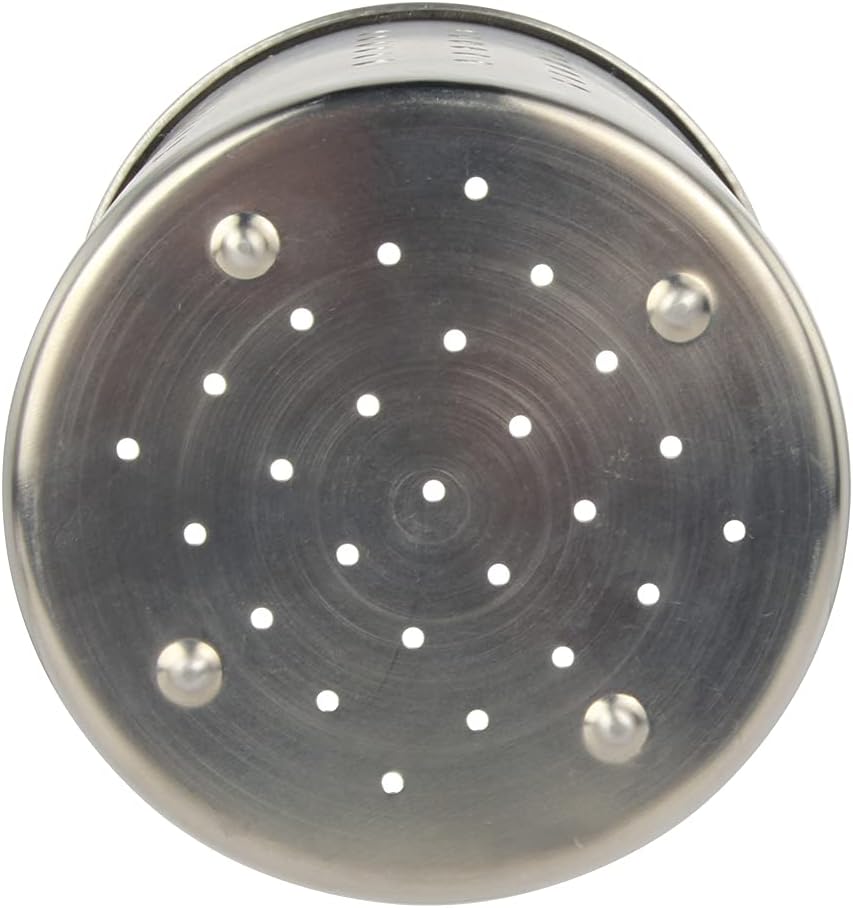 Stainless Steel Utensil Holder Kitchen Holder Restaurant Cooking Utensil Holder for Forks Spatula, 5.3'' x 5.1" Round Utensil Organizer