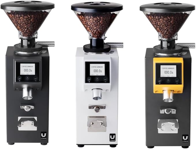 Urbanic 090 Electric Coffee Grinder (110~220v) / straight Titanium burr 60mm / (Yello) / (Made in Korea), 125*125*39(mm)