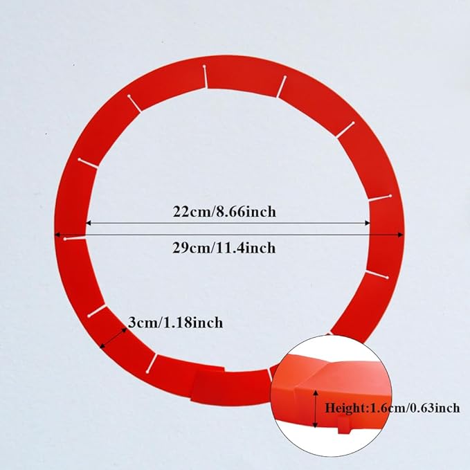 Adjustable Pie Crust Shields Baking Protectors, Silicone Cover Ring Fits 8-11.4 Inch Pies, Baking Pie Pizza Crust Shield Protector Cover for Edges (Red-1pcs)
