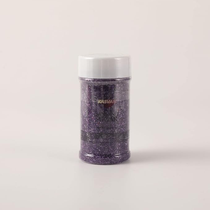 Kasvan Purple Sanding Sugar Sprinkles - Edible Sugar Crystals, Baking Cake Decorations, Ice Cream Toppings cupcake Decorating, Wedding Party Chirstmas Supplies, 85g/3.2oz