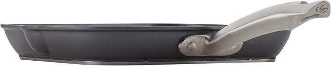 Anolon Accolade Forged Hard Anodized Nonstick Square Grill Pan/Griddle with Spouts, 11 Inch - Moonstone Gray