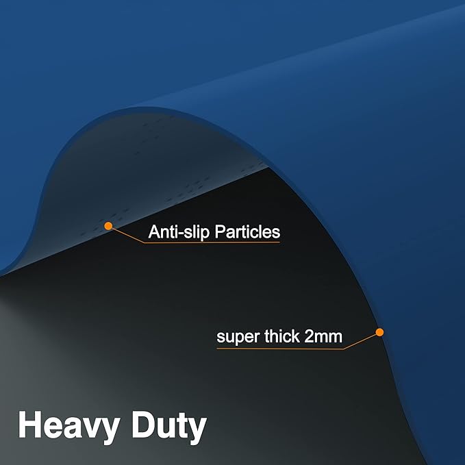 AECHY Silicone Mats for Kitchen Counter 47"x23.6"x0.08”, Largest Heat Resistant Mat Shipped Rolled Up Kitchen Island Silicone Countertop Protector Mat Nonslip Extra Large Counter Mat, Blue