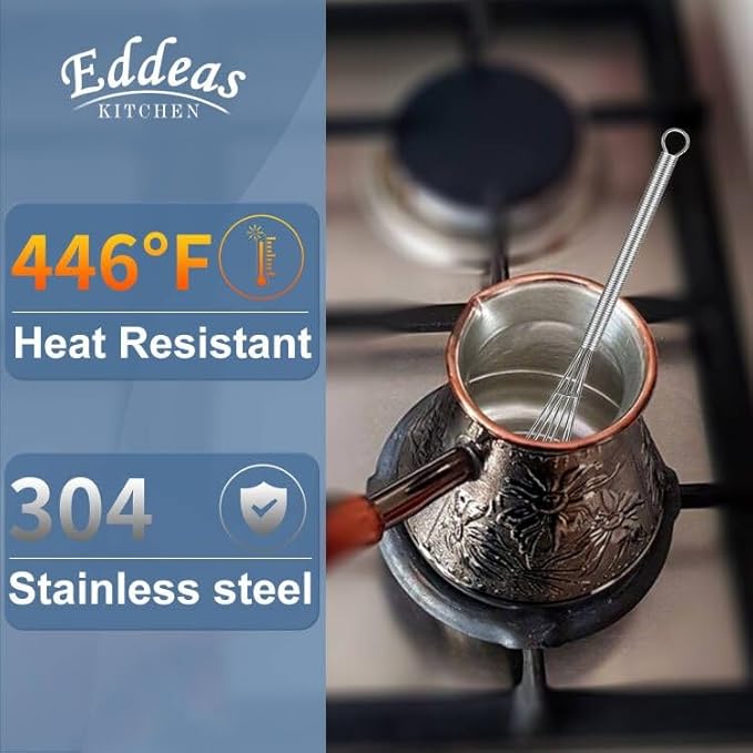 Mini whisk, Small Whisk 2 Pieces, 5in and 7in 304 Stainless steel Wire Whisk for Whisking, Beating, Mixing Sauces, Blending Ingredients