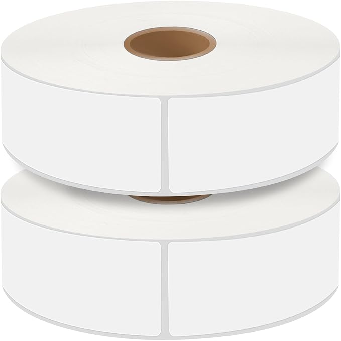 2000Pcs Removable Freezer Labels,1 x 3 Inch Blank Food Labels for Food Containers Jars Waterproof Oil Freezer Tape to Write On Easy Clean No Residue