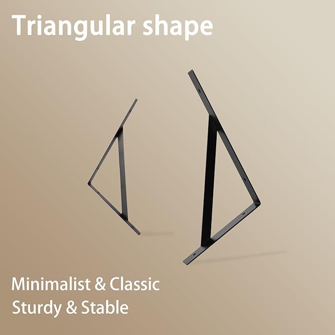 DINZI LVJ Deep Floating Shelves, 16" W x 12" D Wall Shelves Set of 2, Wide Display Shelf Wall Mounted with Brackets, Easy-to-Install Wall Bookshelf for Living Room, Bathroom, Bedroom, Espresso