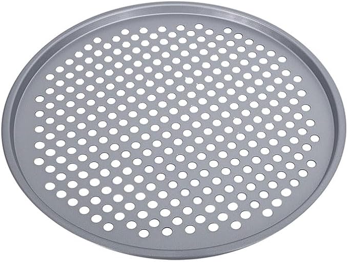 Baker's Secret 2pcs Nonstick Pizza Crisper for Oven 14"", Aluminized Steel Pizza Baking Pan with holes, 2 Layers Non-stick Coating For Easy Release, Dishwasher Safe - The Superb Collection