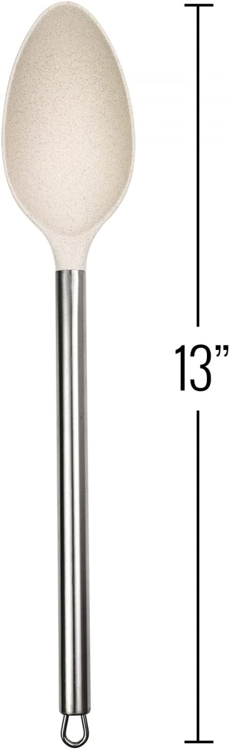 Beille 4pc Cream Wheat Straw Cooking Spoons Kitchen Utensils Set Household Essentials