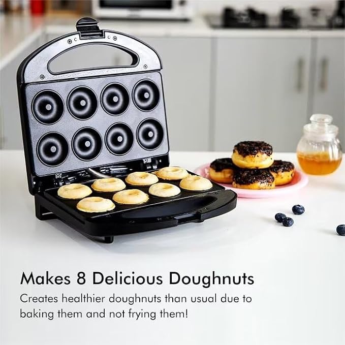 Waffle Maker,Donut,Hot Dog Machine Set,3-in-1 Multifunctional Breakfast Maker Machine with Iron Removable Plate Mold for Home,Kitchen,Cake,Paninis,Nut,Steaks,Grill,Lunch,Snacks or Dessert