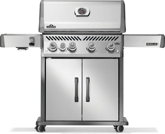 Napoleon Rogue PRO 525 Natural Gas Grill with Infrared Side Burner, Stainless Steel, Durable 5-Burner Gas Grill