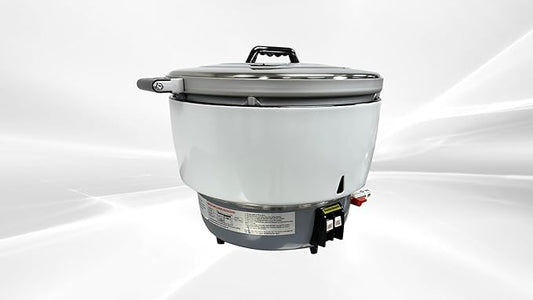 Commercial Gas Rice Cooker, 10L Capacity, 25600 BTU/HR, Liquid Propane, White CDGRC-10LP ETL