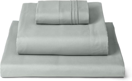 Mellanni Twin XL Sheets Set - 3 PC Iconic Collection Bedding - Hotel Luxury, Extra Soft, Cooling Bed Sheets - Wrinkle, Fade, Stain Resistant (Twin Extra Long, Spa Mint)