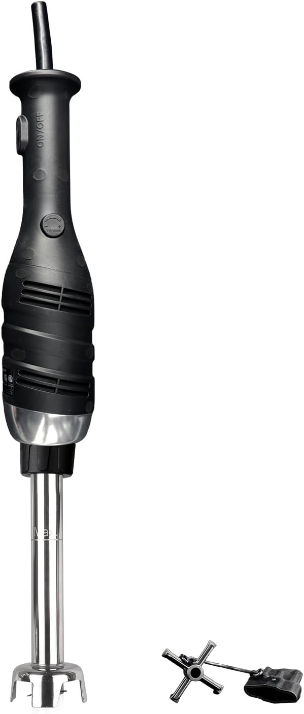 VONCI 280W Commercial Immersion Blender, Light Duty Hand Blender with Variable Speed 6000-20000RPM, Handheld Stick Mixer with 9.5" Detachable Shaft, Professional Blender for Restaurant Kitchen.