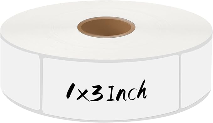 1000Pcs Removable Freezer Labels,1 x 3 Inch Blank Food Labels for Food Containers Jars Waterproof Oil Freezer Tape to Write On Easy Clean No Residue