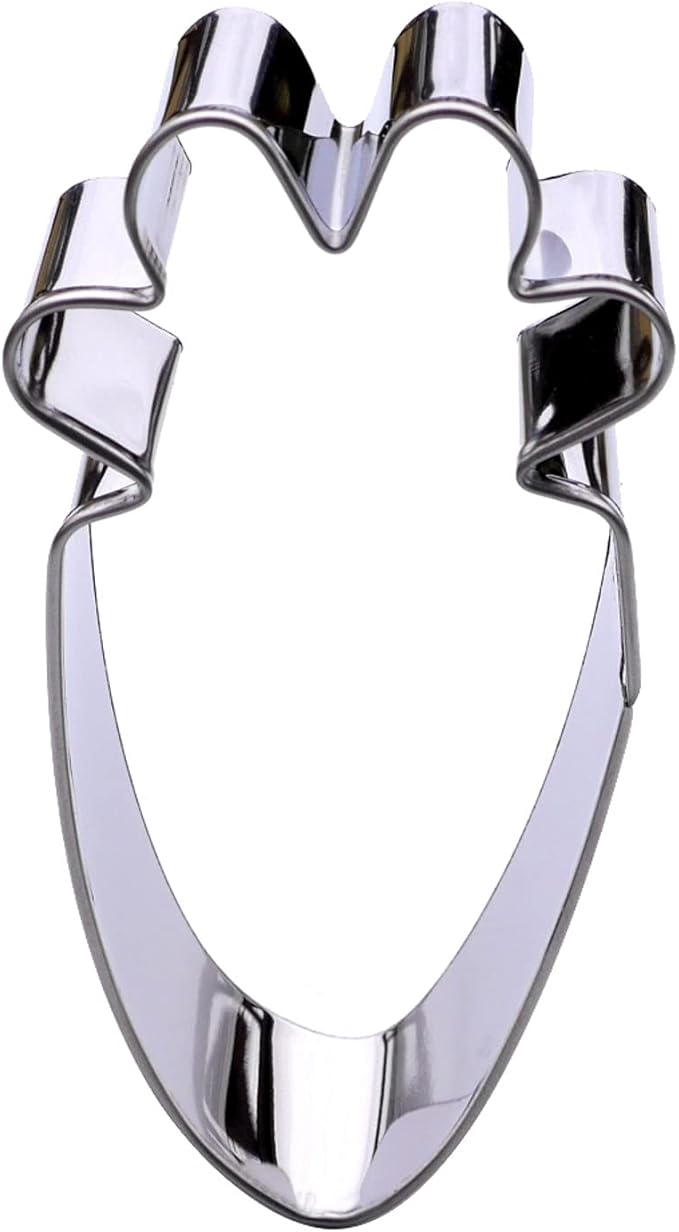 Carrot Cookie Cutter, Premium Food-Grade Stainless Steel, Dishwasher Safe