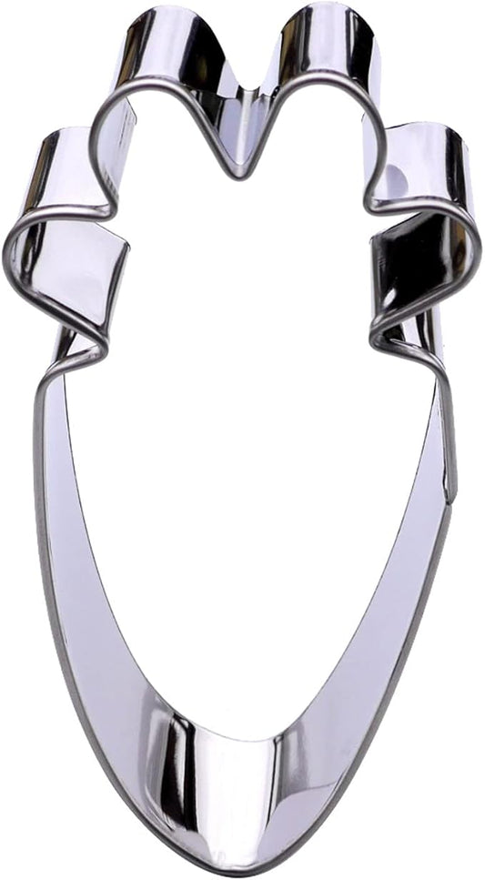 Carrot Cookie Cutter, Premium Food-Grade Stainless Steel, Dishwasher Safe