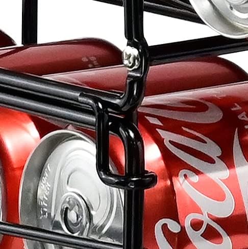 SUFAUY Soda Can Organizer Rack, Stackable Beverage Can Dispenser Holder for Pantry, Set of 2, Black