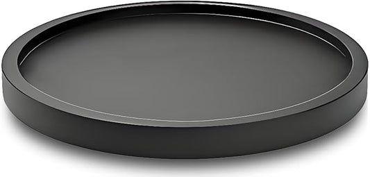 9" Black Bamboo Lazy Susan Organizer Kitchen Turntable for Cabinet Pantry Table Organization