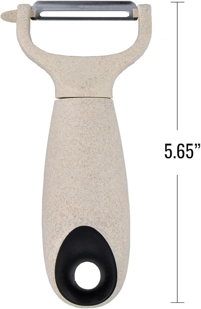 Beille Cream Stainless Steel Wheat Straw Vegetable Peeler Kitchen Utensils