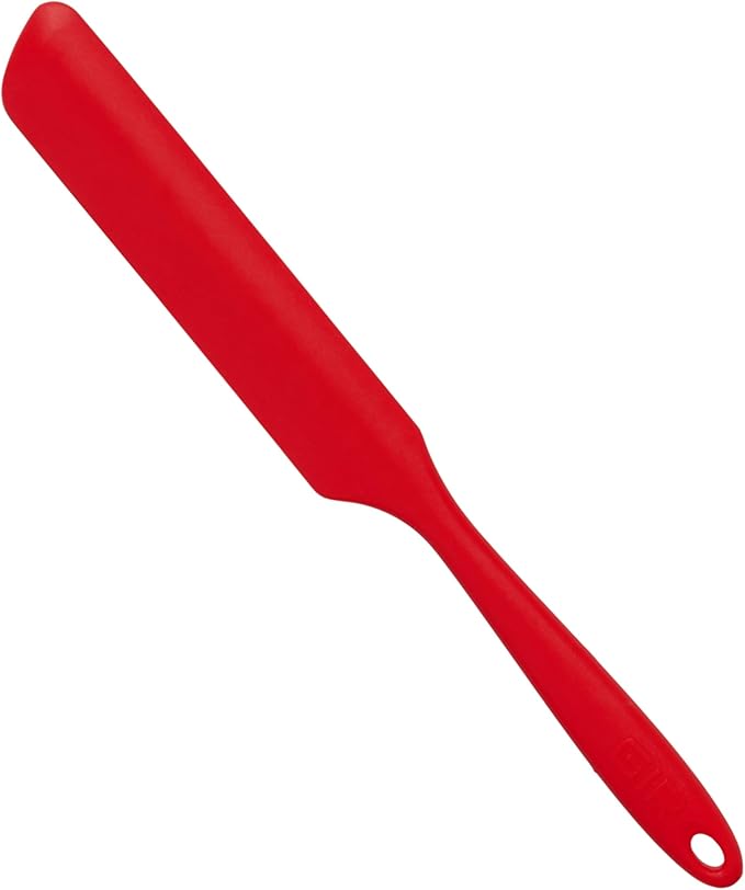 GIR: Get It Right Silicone Scraper Spatula - 10.07In x 1.7In - Red - Heat-Resistant to 425°F & Dishwasher Compatible - Silicone Icing Spreader & Butter Spreader - Ergonomic Handle