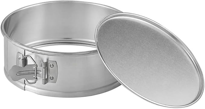 Soro Essentials- 8'' x 3'' Deep Aluminum Round Spring Form Pan- Leak Proof Cheesecake Pan Spring Form Pans with Removable Bottom and Quick Release Latch for Baking Cheesecake Cakes