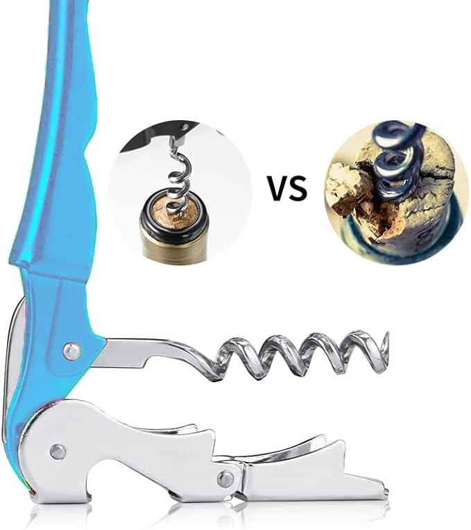 Professional Waiter Corkscrew Wine Openers Set, Heavy Duty Stainless Steel Hinges Wine Key for Restaurant Waiters, Sommelier, Bartenders