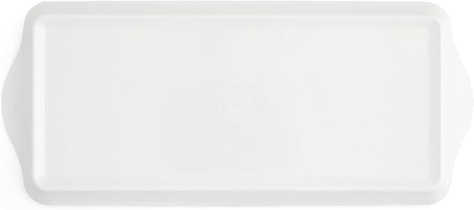 Pimpernel Morris & Co Willow Bough Sandwich Tray - Soft Sage Melamine Serving Tray for Tea Time, Light Snacks, TV Lunches - Easy-Clean Surface & Dishwasher Safe - 15 x 6 Inch, Ideal Housewarming Gift