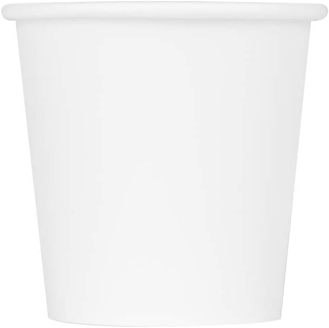 Karat 4oz Paper Espresso Coffee Cup, 1000 Count, Disposable Mouthwash Cup, Hot and Cold Drinks, White (C-K504W)