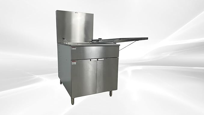 Commercial Gas Donut Fryer, 170lb Capacity, 4-Tube Burner, Stainless Steel, ETL Certified, 41.3 x 56.8 inch GF-24P